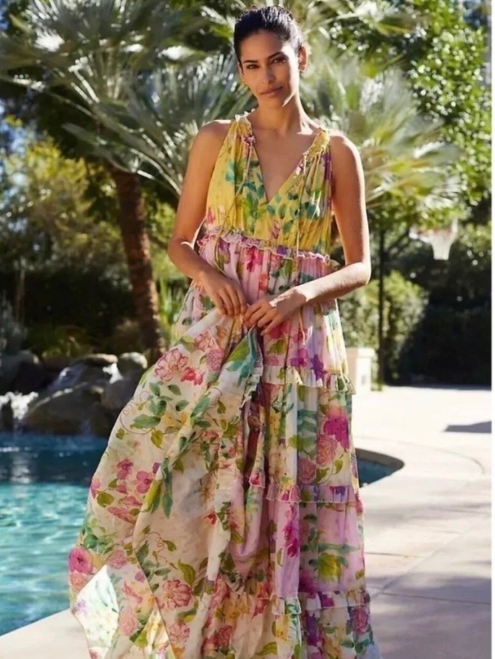 PQ Anthropologie Floral Dress